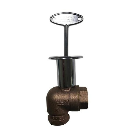 BLUE FLAME Blue Flame BVL3LCP 0.75 in. Fireplace & Fire Pit Quarter Turn Valve Kit; Angled BVL3LCP